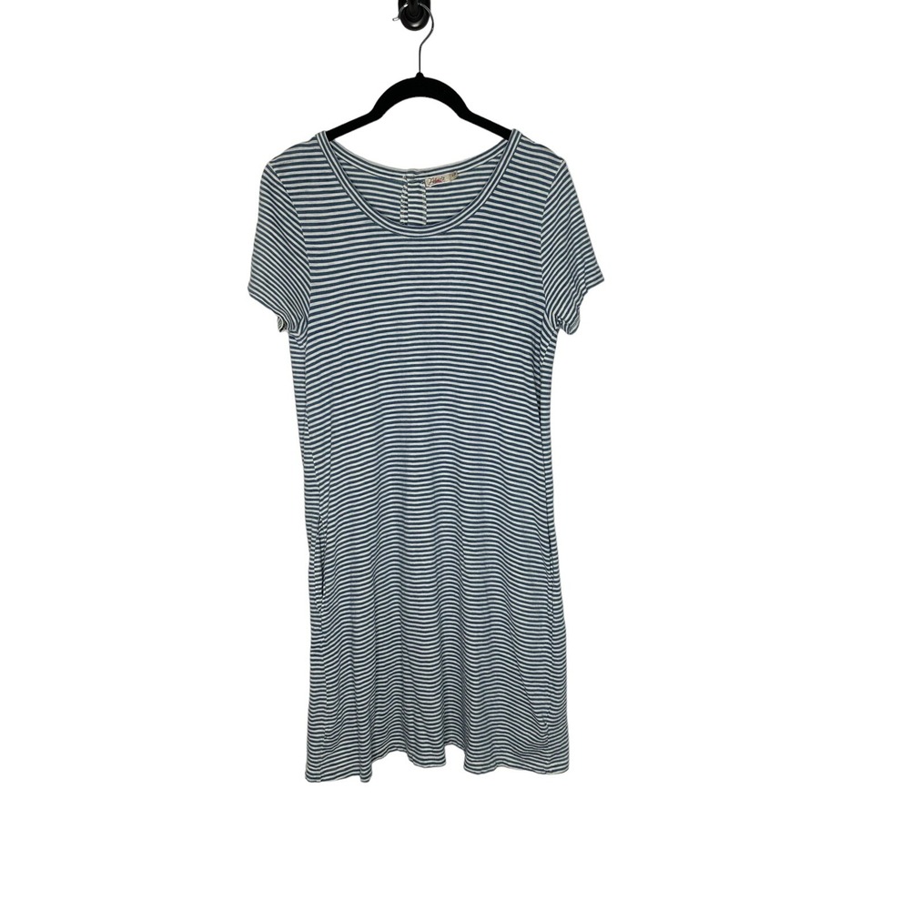 Faherty Womens Sanibel Dress Small Striped Button In Back Coastal Fisherman